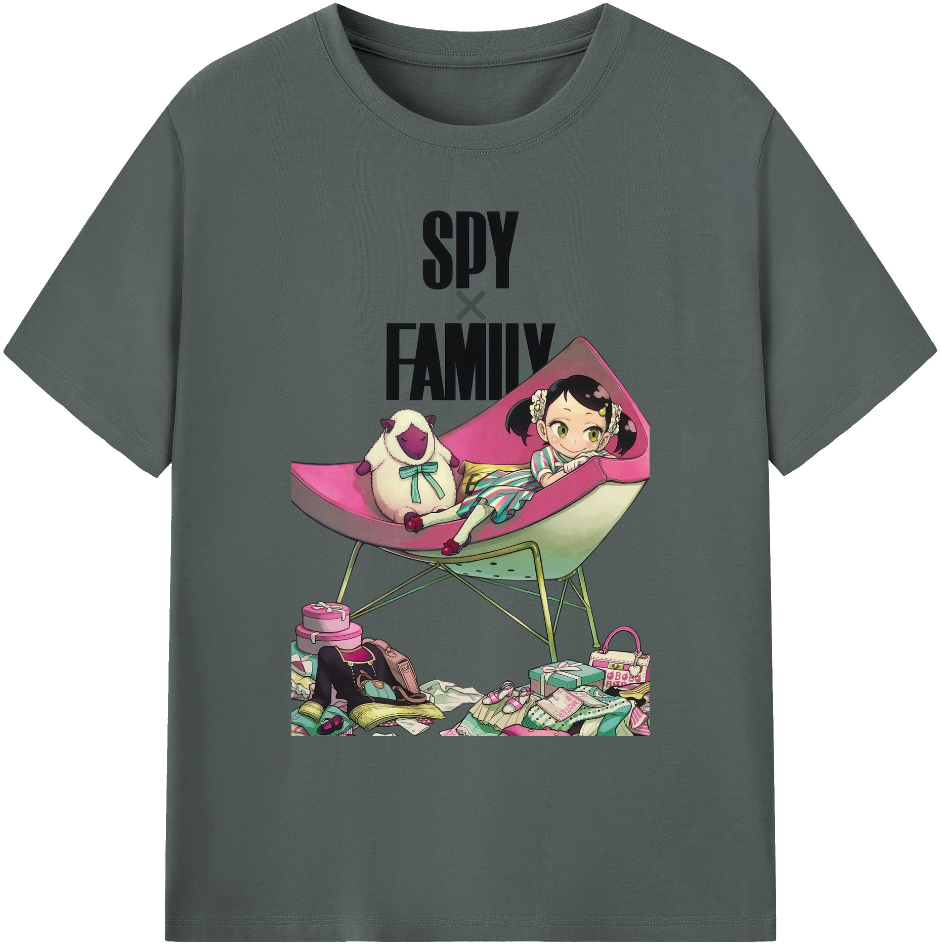 （画像用） SPY×FAMILY间谍家家酒 綿100％ メンズ半袖Tシャツ｜肌触りやわらか＆通気性